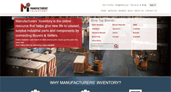 Desktop Screenshot of manufacturersinventory.com